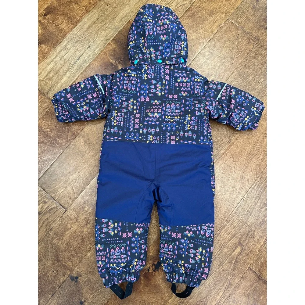 NWOT Patagonia Snow Pile 1-Piece Puffy Bunting Waterproof Suit Rare Pattern 3-6M